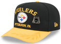 Pittsburgh Steelers New Era Black 2025 On Stage NFL Draft A-Frame 59FIFTY Fitted Hat for Men product image 1, provided for