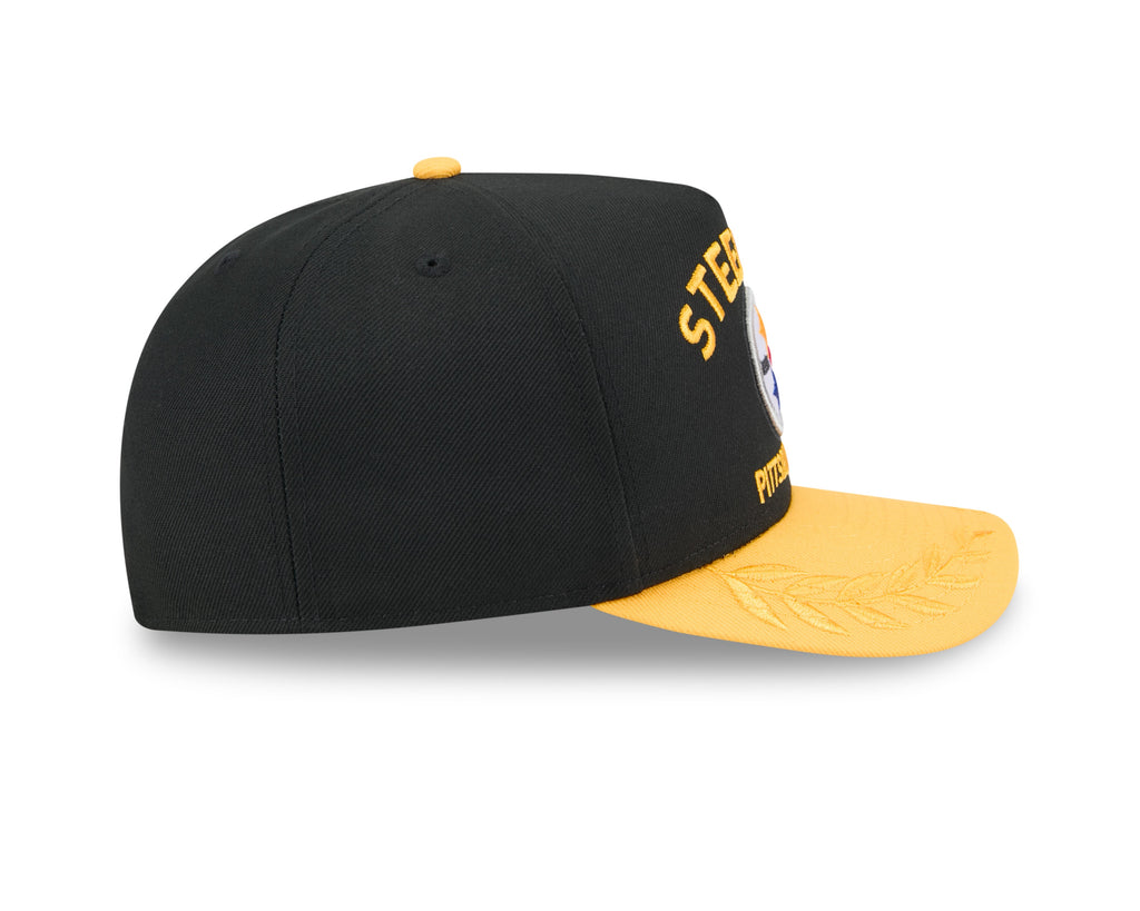 Pittsburgh Steelers New Era Black 2025 On Stage NFL Draft A-Frame 59FIFTY Fitted Hat for Men product image 5, provided for