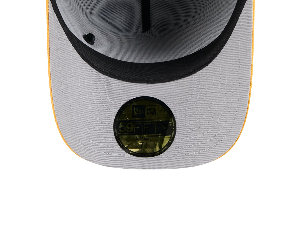 Pittsburgh Steelers New Era Black 2025 On Stage NFL Draft A-Frame 59FIFTY Fitted Hat for Men product image 7, provided for