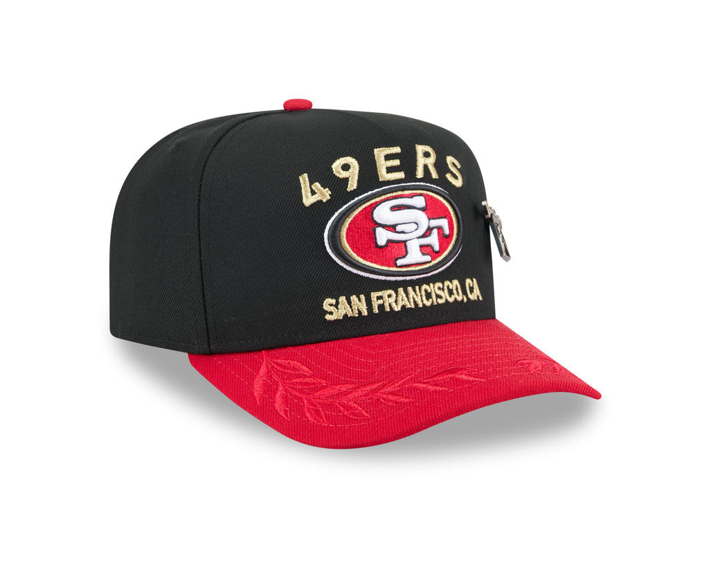 San Francisco 49ers New Era Black 2025 On Stage NFL Draft A-Frame 59FIFTY Fitted Hat for Men product image 3, provided for