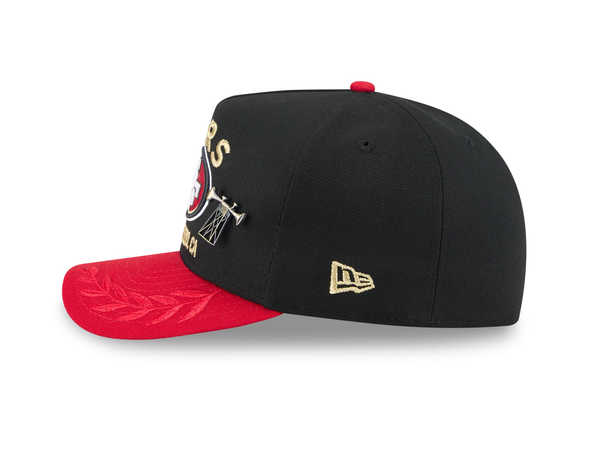 San Francisco 49ers New Era Black 2025 On Stage NFL Draft A-Frame 59FIFTY Fitted Hat for Men product image 5, provided for