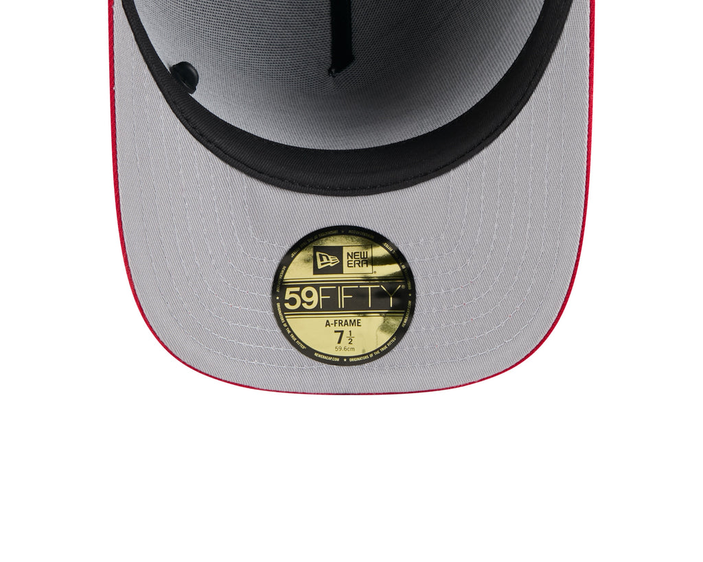 San Francisco 49ers New Era Black 2025 On Stage NFL Draft A-Frame 59FIFTY Fitted Hat for Men product image 7, provided for