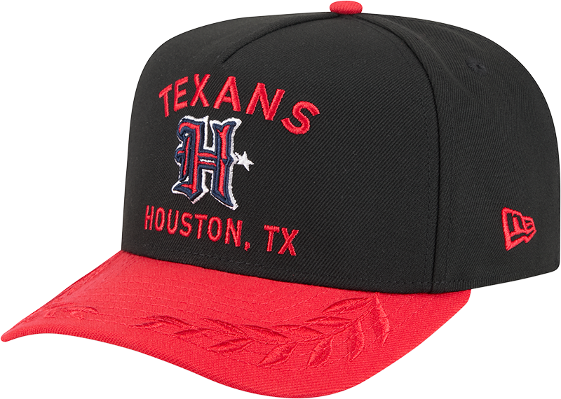 Houston Texans New Era 2025 NFL Draft Black A-Frame 9FIFTY Snapback Adjustable Hat for Men product image 1, provided for