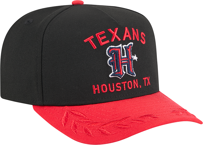 Houston Texans New Era 2025 NFL Draft Black A-Frame 9FIFTY Snapback Adjustable Hat for Men product image 3, provided for