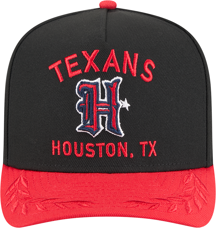 Houston Texans New Era 2025 NFL Draft Black A-Frame 9FIFTY Snapback Adjustable Hat for Men product image 2, provided for
