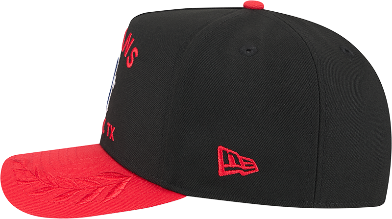 Houston Texans New Era 2025 NFL Draft Black A-Frame 9FIFTY Snapback Adjustable Hat for Men product image 5, provided for