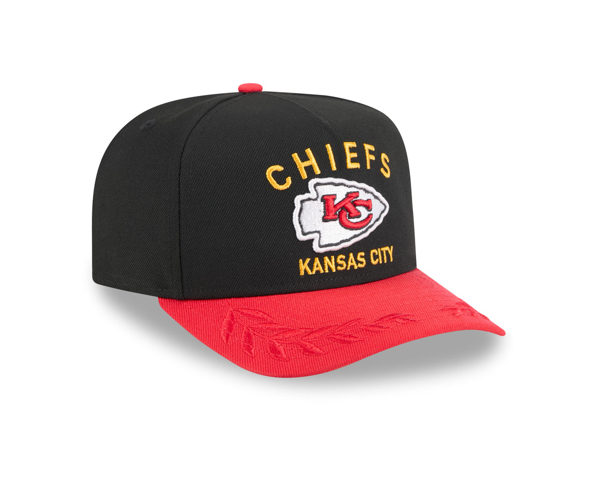 Kansas City Chiefs New Era 2025 NFL Draft Black A-Frame 9FIFTY Snapback Adjustable Hat for Men product image 3, provided for