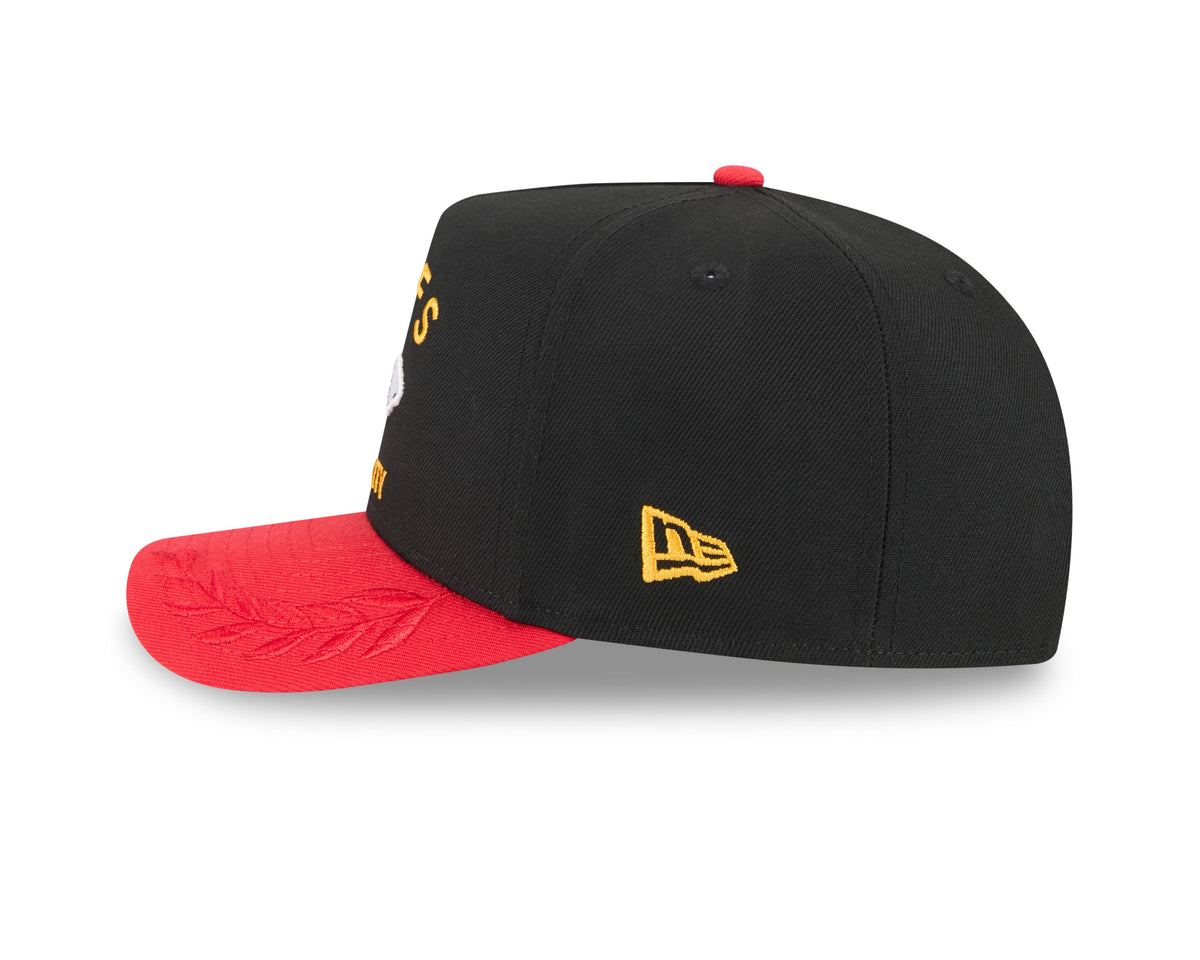 Kansas City Chiefs New Era 2025 NFL Draft Black A-Frame 9FIFTY Snapback Adjustable Hat for Men product image 5, provided for