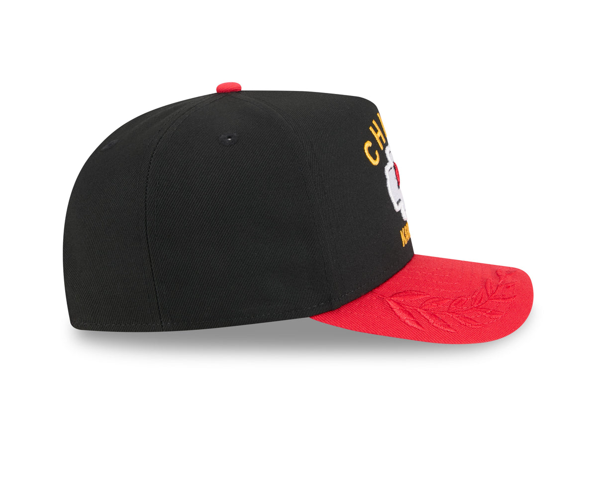 Kansas City Chiefs New Era 2025 NFL Draft Black A-Frame 9FIFTY Snapback Adjustable Hat for Men product image 4, provided for
