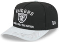 Las Vegas Raiders New Era 2025 NFL Draft Black A-Frame 9FIFTY Snapback Adjustable Hat for Men product image 1, provided for