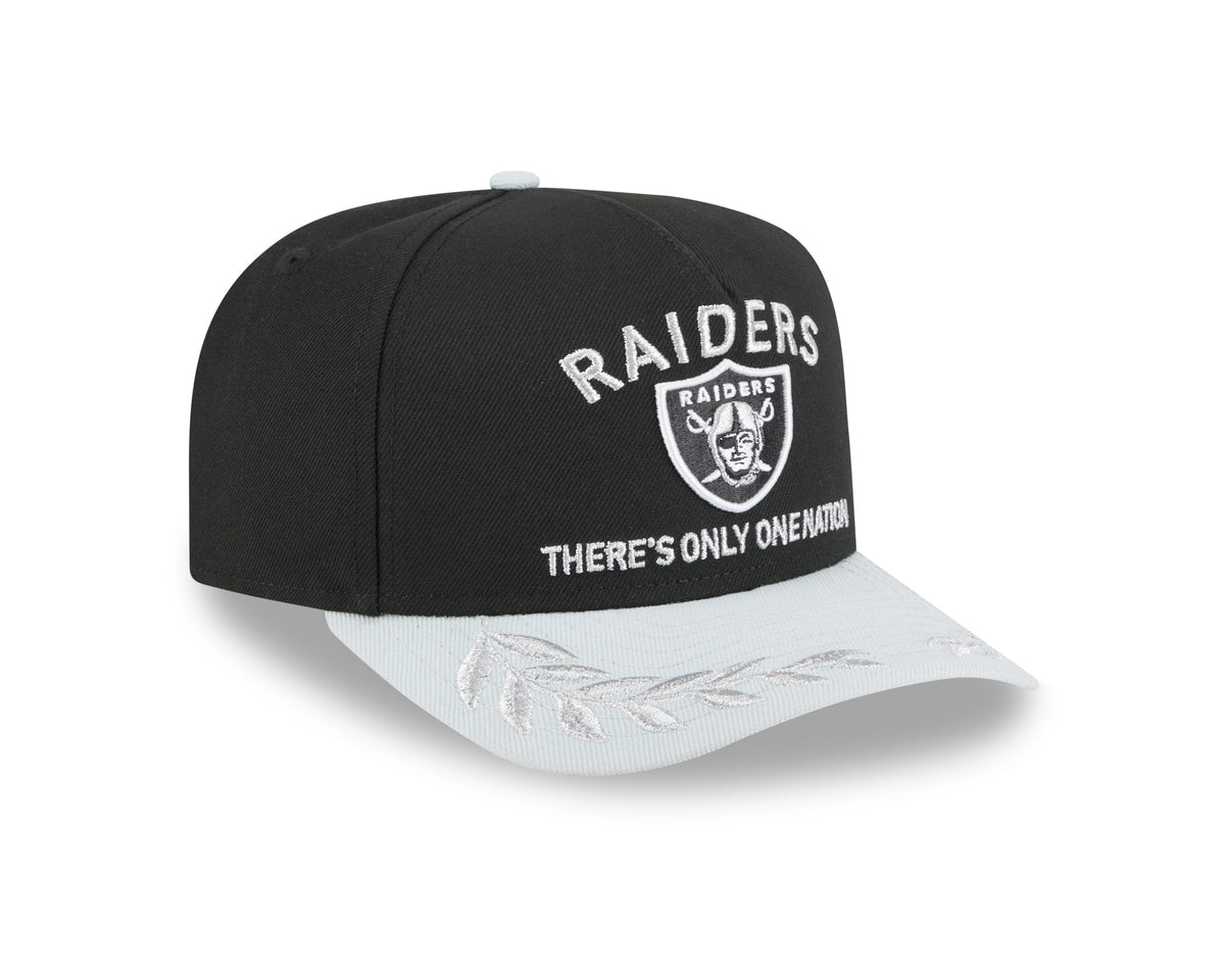 Las Vegas Raiders New Era 2025 NFL Draft Black A-Frame 9FIFTY Snapback Adjustable Hat for Men product image 3, provided for