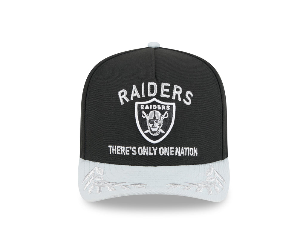 Las Vegas Raiders New Era 2025 NFL Draft Black A-Frame 9FIFTY Snapback Adjustable Hat for Men product image 2, provided for