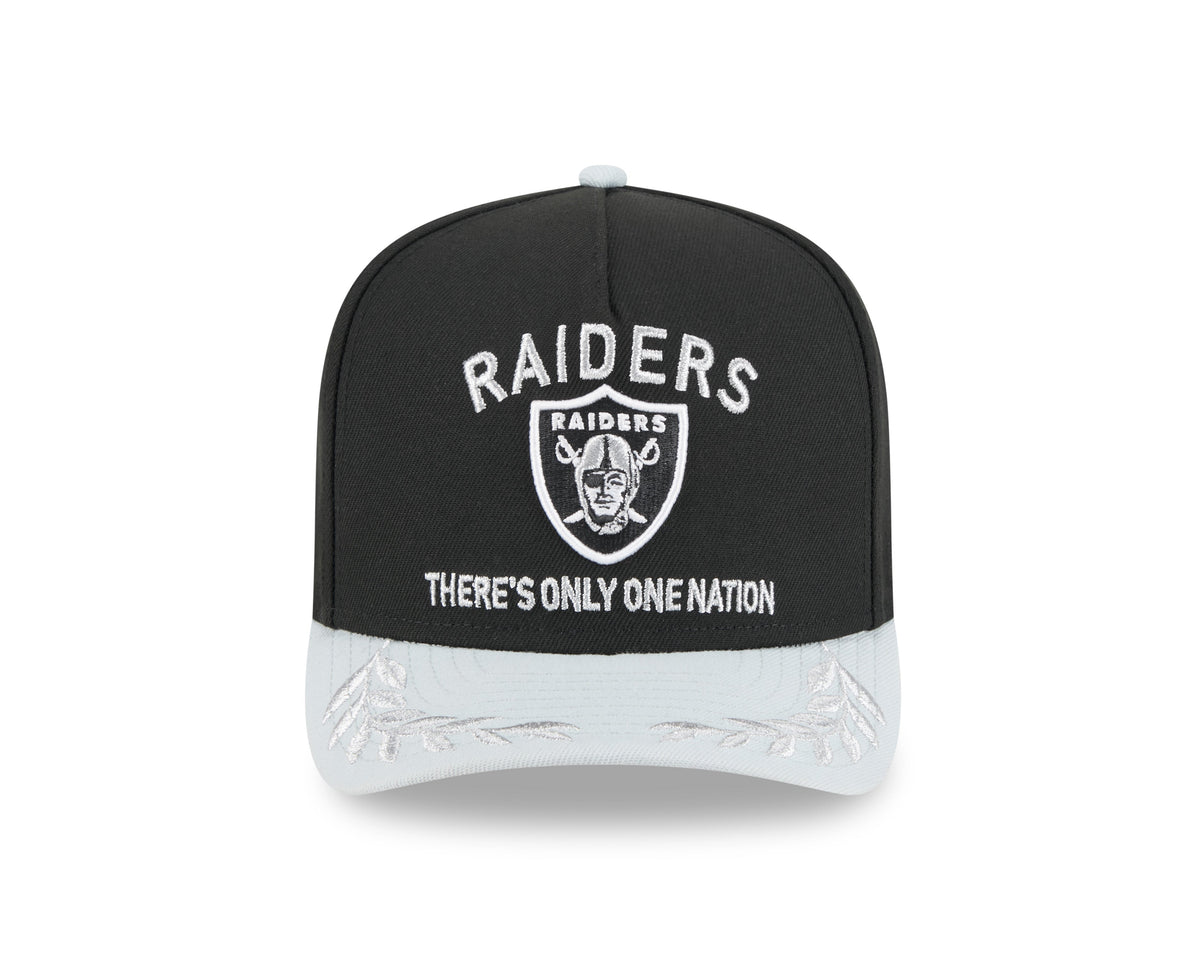 Las Vegas Raiders New Era 2025 NFL Draft Black A-Frame 9FIFTY Snapback Adjustable Hat for Men product image 2, provided for