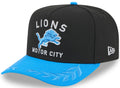 Detroit Lions New Era 2025 NFL Draft Black A-Frame 9FIFTY Snapback Adjustable Hat for Men product image 1, provided for