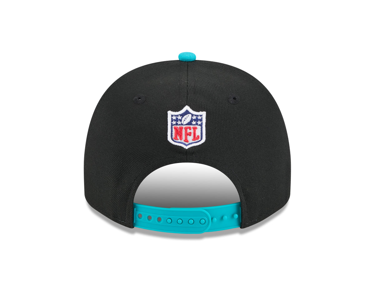 Miami Dolphins New Era 2025 NFL Draft Black A-Frame 9FIFTY Snapback Adjustable Hat for Men product image 6, provided for