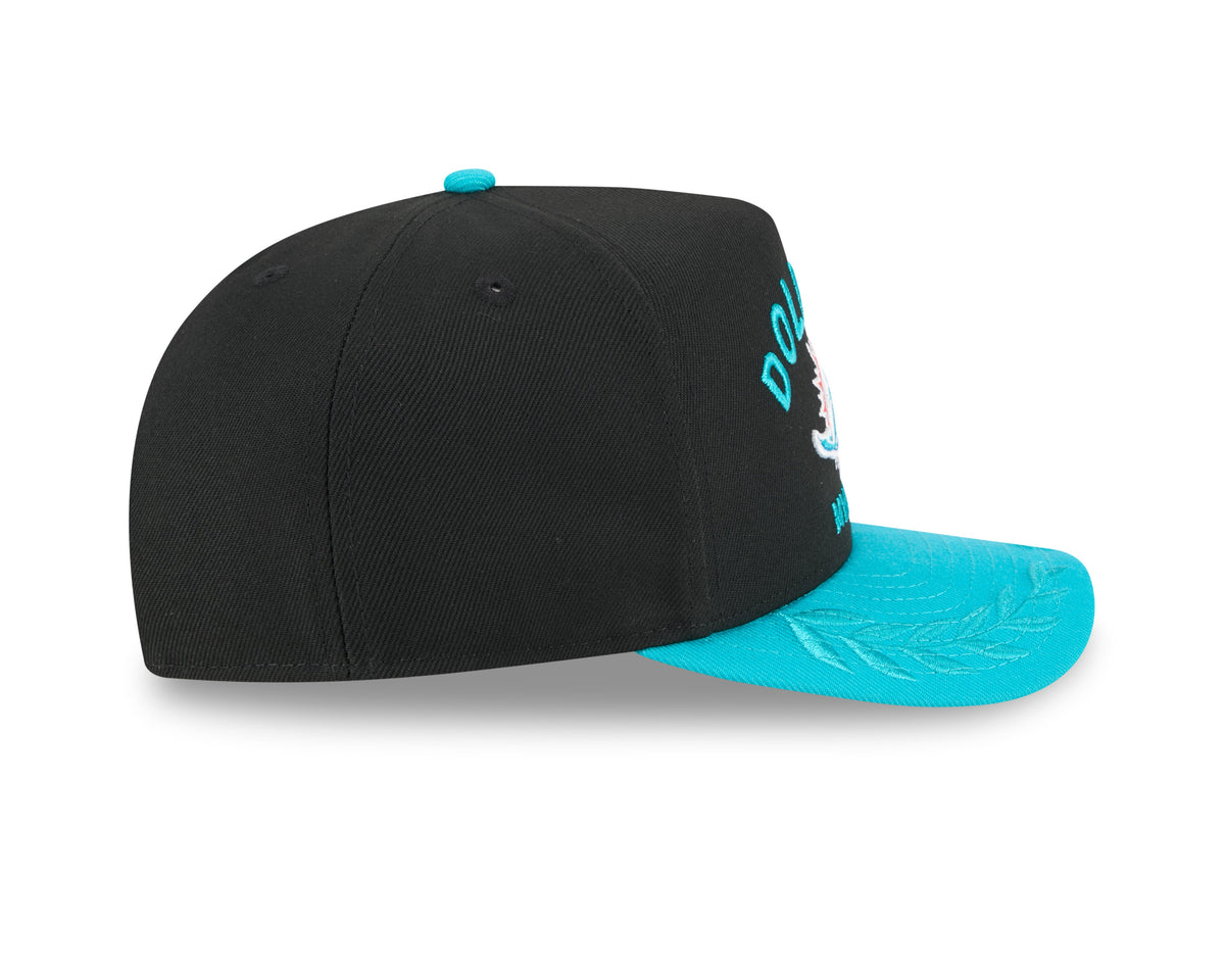 Miami Dolphins New Era 2025 NFL Draft Black A-Frame 9FIFTY Snapback Adjustable Hat for Men product image 4, provided for