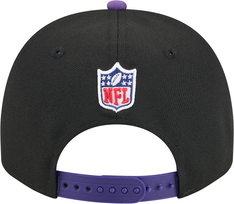 Minnesota Vikings New Era 2025 NFL Draft Black A-Frame 9FIFTY Snapback Adjustable Hat for Men product image 6, provided for