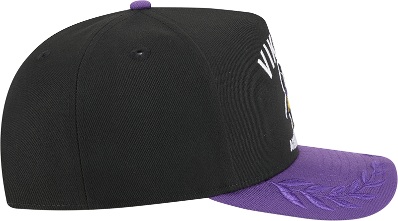 Minnesota Vikings New Era 2025 NFL Draft Black A-Frame 9FIFTY Snapback Adjustable Hat for Men product image 5, provided for
