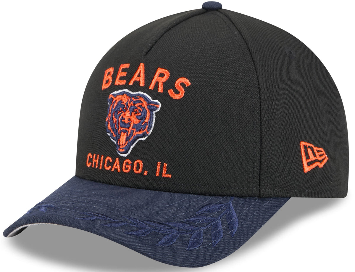 Chicago Bears New Era 2025 NFL Draft Black M-Crown 9FORTY Snapback Adjustable Hat for Men product image 1, provided for