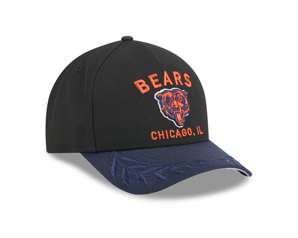 Chicago Bears New Era 2025 NFL Draft Black M-Crown 9FORTY Snapback Adjustable Hat for Men product image 3, provided for
