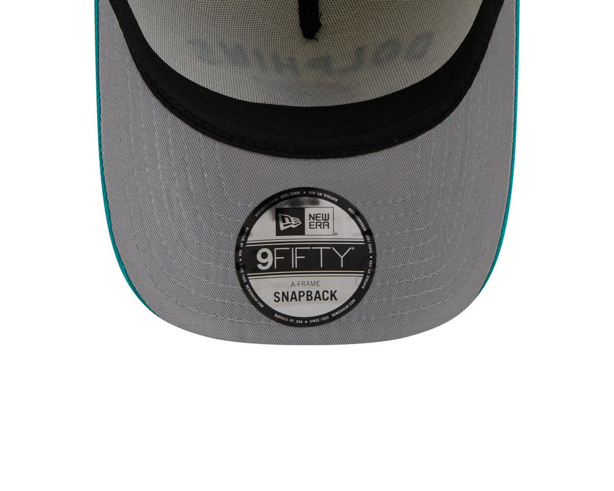 Miami Dolphins New Era 2025 NFL Draft Chrome A-Frame 9FIFTY Snapback Adjustable Hat for Men product image 7, provided for
