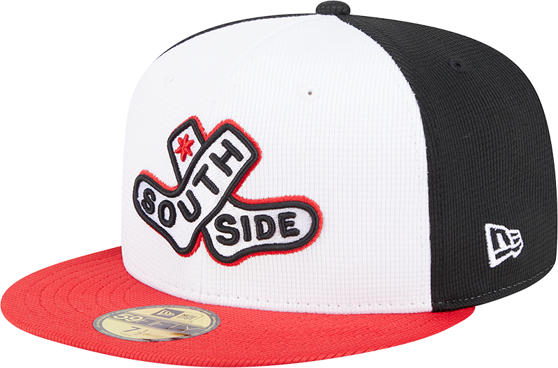 Chicago White Sox New Era Black/White/Red 2025 City Connect Batting Practice 59FIFTY Fitted Hat product image 1, provided