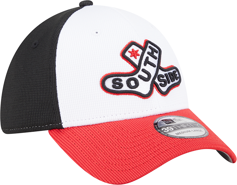 Chicago White Sox New Era 2025 City Connect Batting Practice 39THIRTY Flex Hat - White/Red product image 3, provided for
