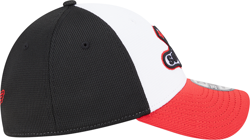 Chicago White Sox New Era 2025 City Connect Batting Practice 39THIRTY Flex Hat - White/Red product image 4, provided for