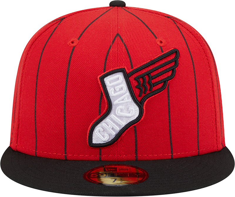 Chicago White Sox New Era 2025/26 City Connect 59FIFTY Fitted Hat - Red/Black product image 2, provided for visual reference