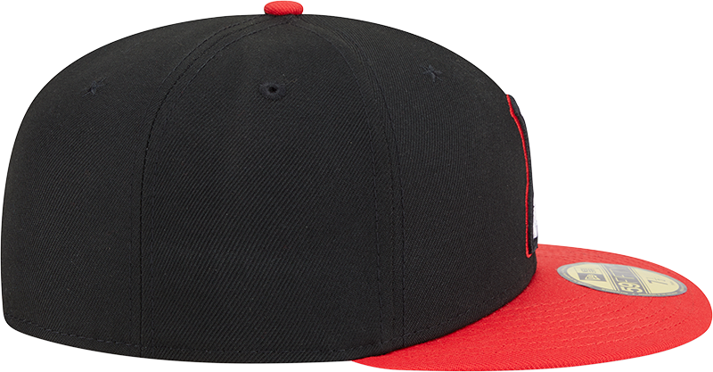 Chicago White Sox New Era 2025 City Connect Alternate 59FIFTY Fitted Hat - Black/Red product image 4, provided for visual