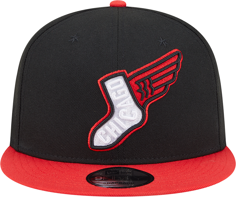Chicago White Sox New Era 2025 City Connect Alternate 9FIFTY Snapback Hat - Red/Black product image 2, provided for visual
