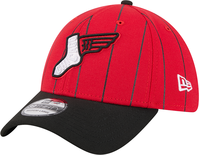 Chicago White Sox 2025 City Connect Red/Black New Era 39THIRTY Flex Fit Hat product image 1, provided for visual reference