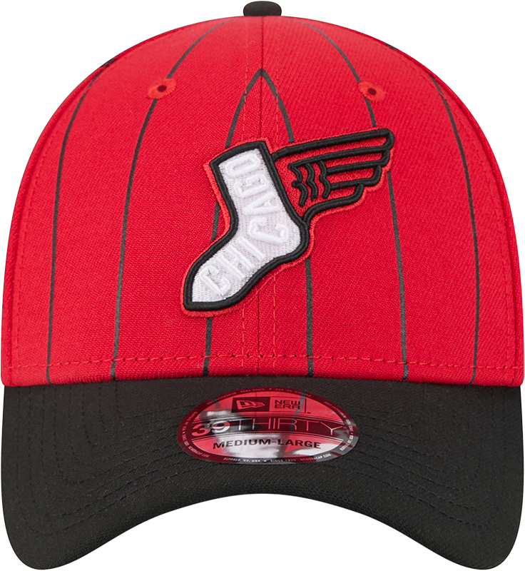 Chicago White Sox 2025 City Connect Red/Black New Era 39THIRTY Flex Fit Hat product image 2, provided for visual reference