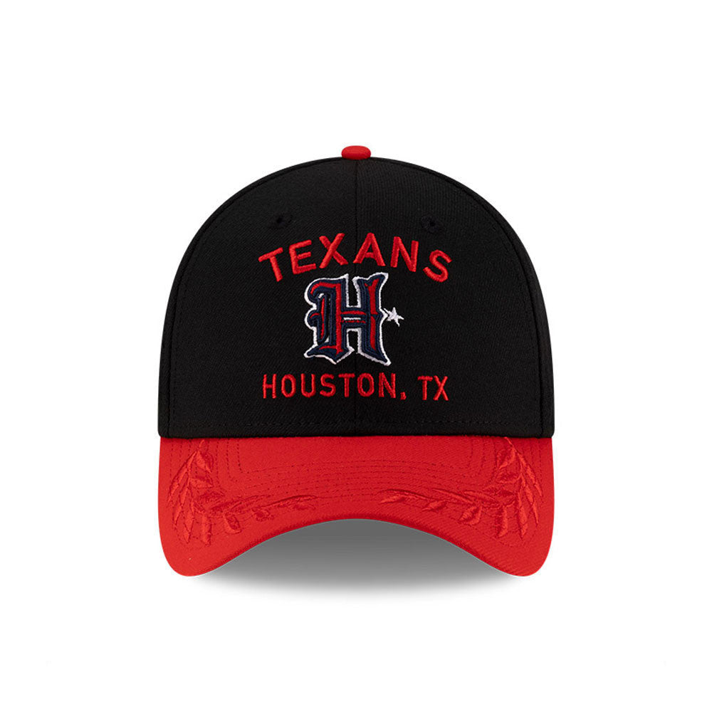 Houston Texans New Era 2025 NFL Draft Black 39THIRTY Flex Fit Hat for Men product image 2, provided for visual reference and