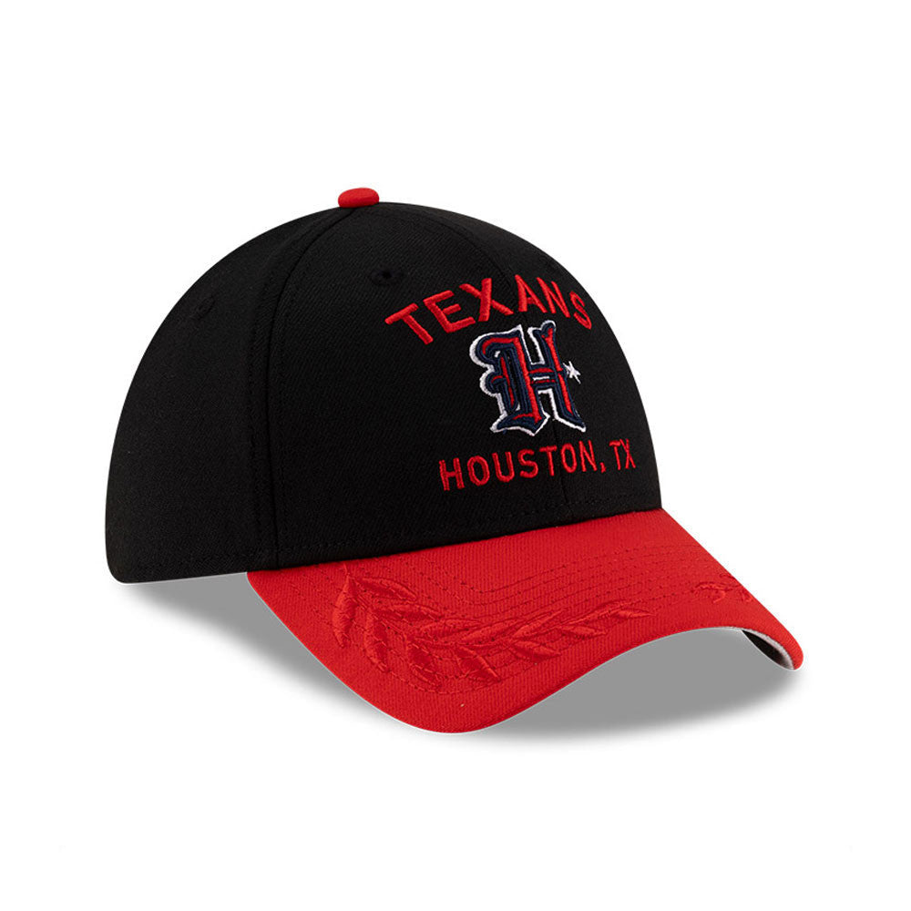 Houston Texans New Era 2025 NFL Draft Black 39THIRTY Flex Fit Hat for Men product image 3, provided for visual reference and