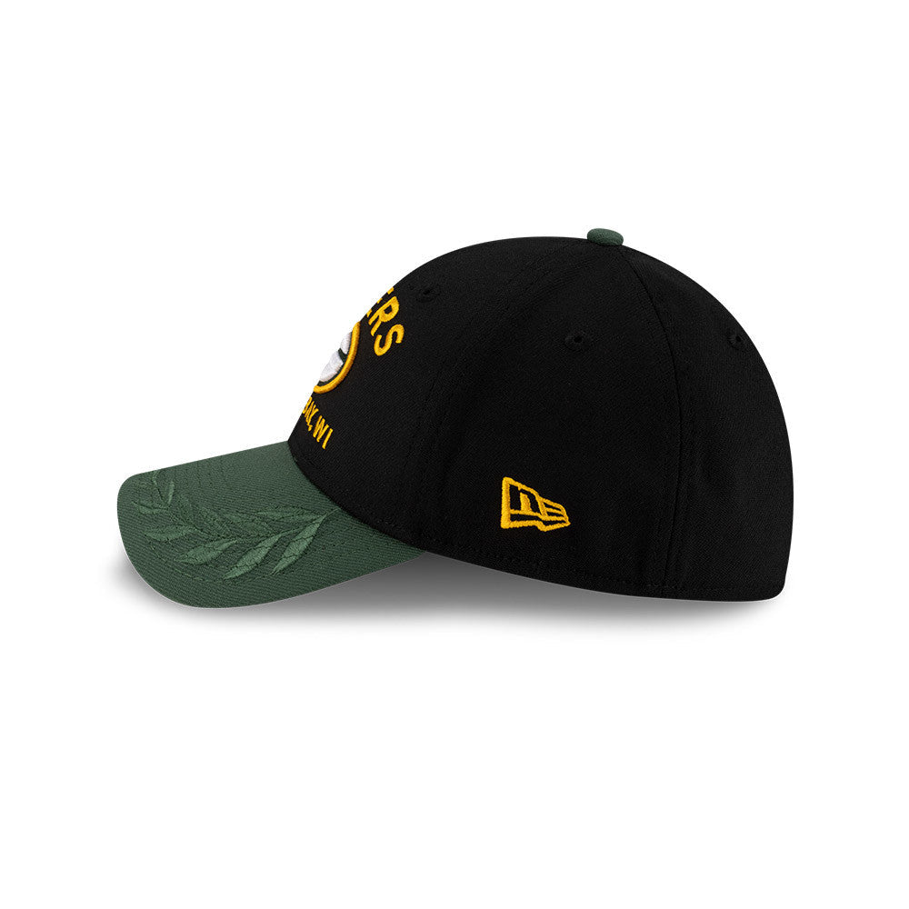 Green Bay Packers New Era 2025 NFL Draft Black 39THIRTY Flex Fit Hat for Men product image 4, provided for visual reference