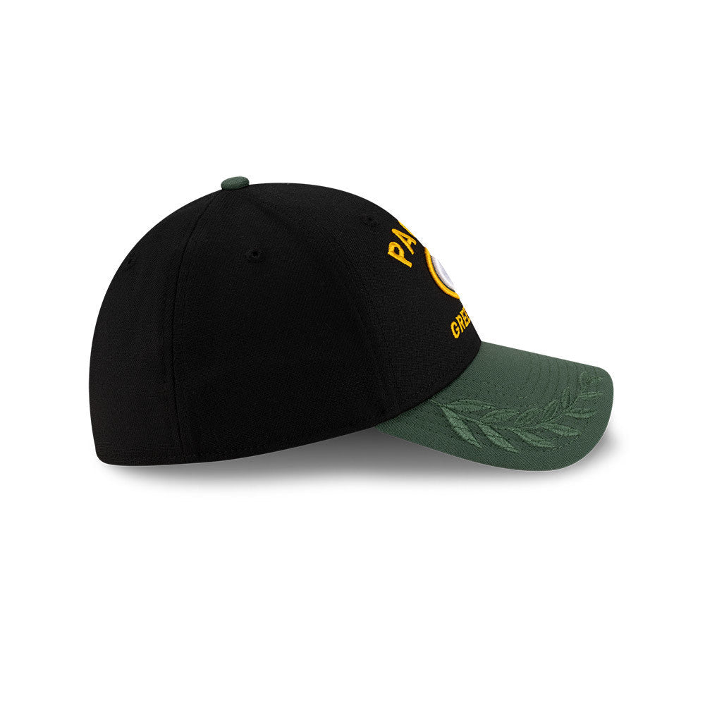 Green Bay Packers New Era 2025 NFL Draft Black 39THIRTY Flex Fit Hat for Men product image 5, provided for visual reference
