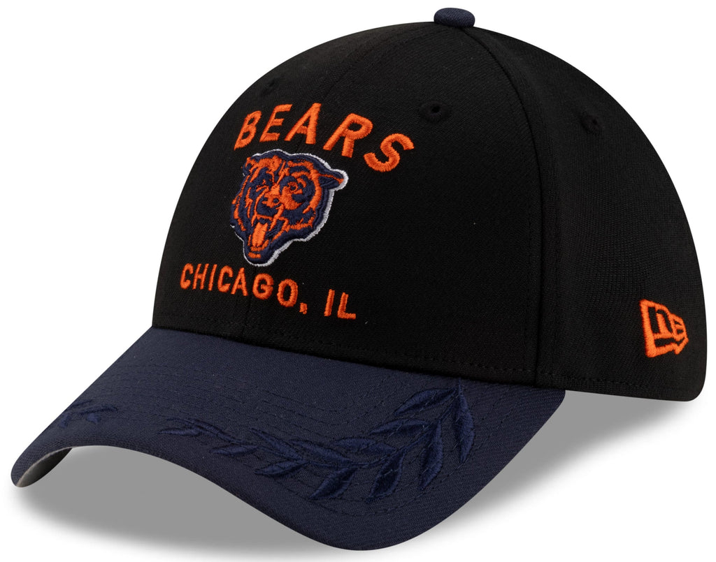 Chicago Bears New Era 2025 NFL Draft Black 39THIRTY Flex Fit Hat for Men product image 1, provided for visual reference and