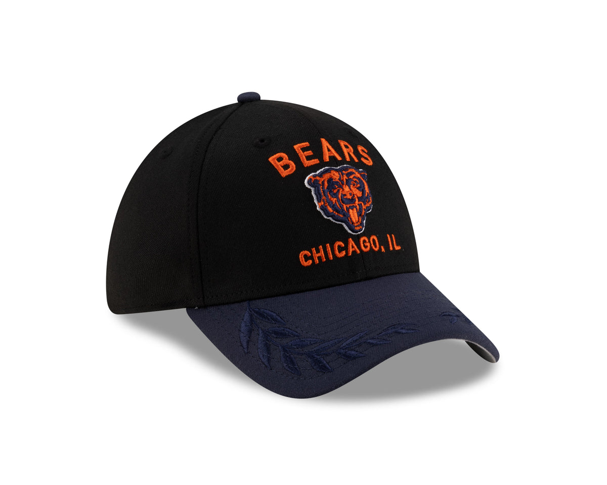 Chicago Bears New Era 2025 NFL Draft Black 39THIRTY Flex Fit Hat for Men product image 3, provided for visual reference and