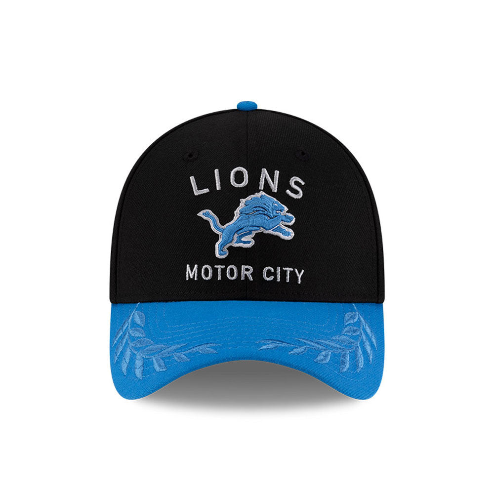 Detroit Lions New Era 2025 NFL Draft Black 39THIRTY Flex Fit Hat for Men product image 2, provided for visual reference and