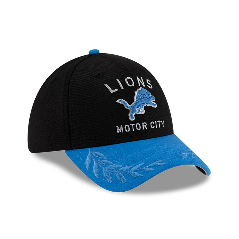 Detroit Lions New Era 2025 NFL Draft Black 39THIRTY Flex Fit Hat for Men product image 3, provided for visual reference and