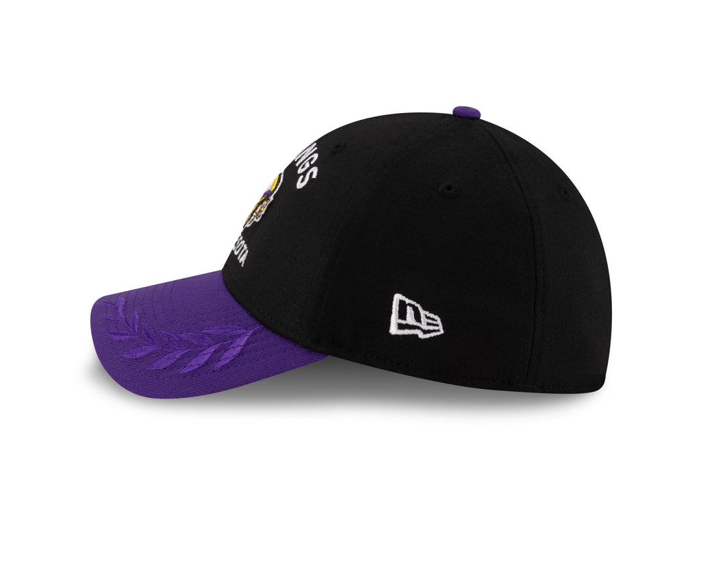 Minnesota Vikings New Era 2025 NFL Draft Black 39THIRTY Flex Fit Hat for Men product image 4, provided for visual reference