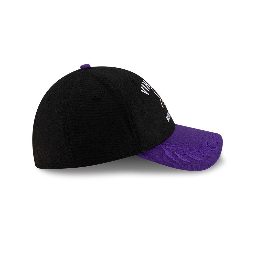 Minnesota Vikings New Era 2025 NFL Draft Black 39THIRTY Flex Fit Hat for Men product image 5, provided for visual reference
