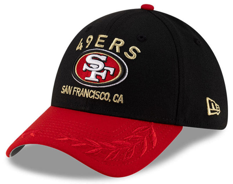 San Francisco 49ers New Era 2025 NFL Draft Black 39THIRTY Flex Fit Hat for Men product image 1, provided for visual