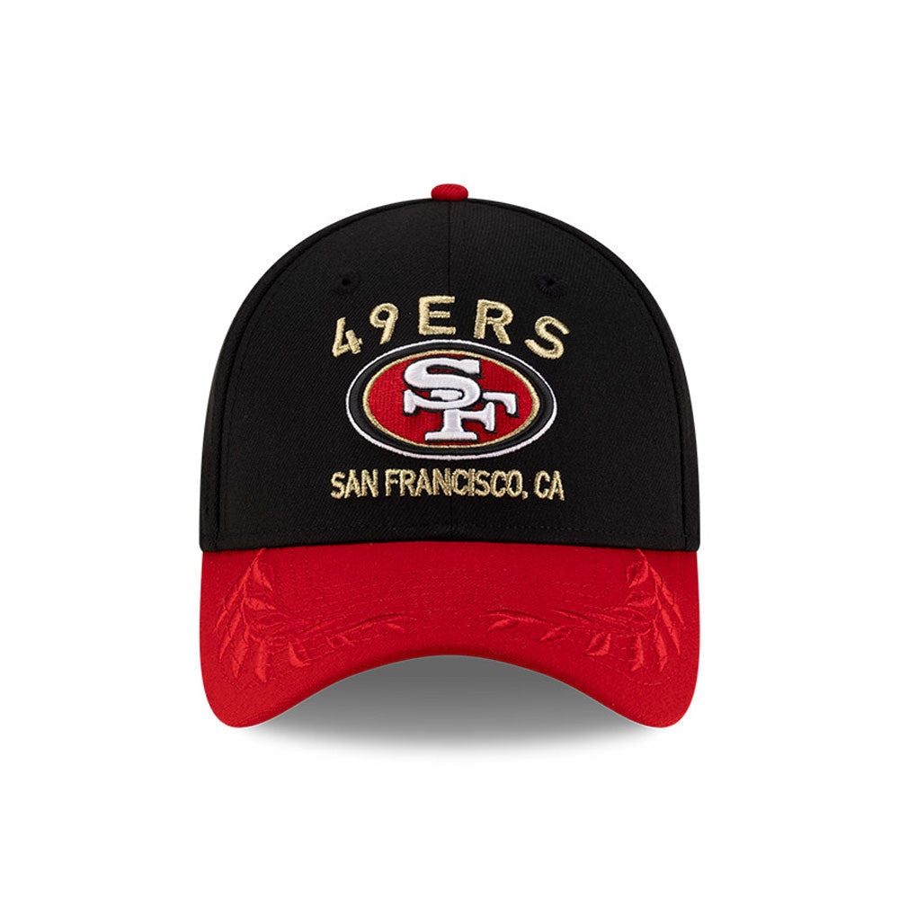 San Francisco 49ers New Era 2025 NFL Draft Black 39THIRTY Flex Fit Hat for Men product image 2, provided for visual