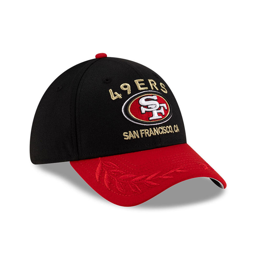 San Francisco 49ers New Era 2025 NFL Draft Black 39THIRTY Flex Fit Hat for Men product image 3, provided for visual
