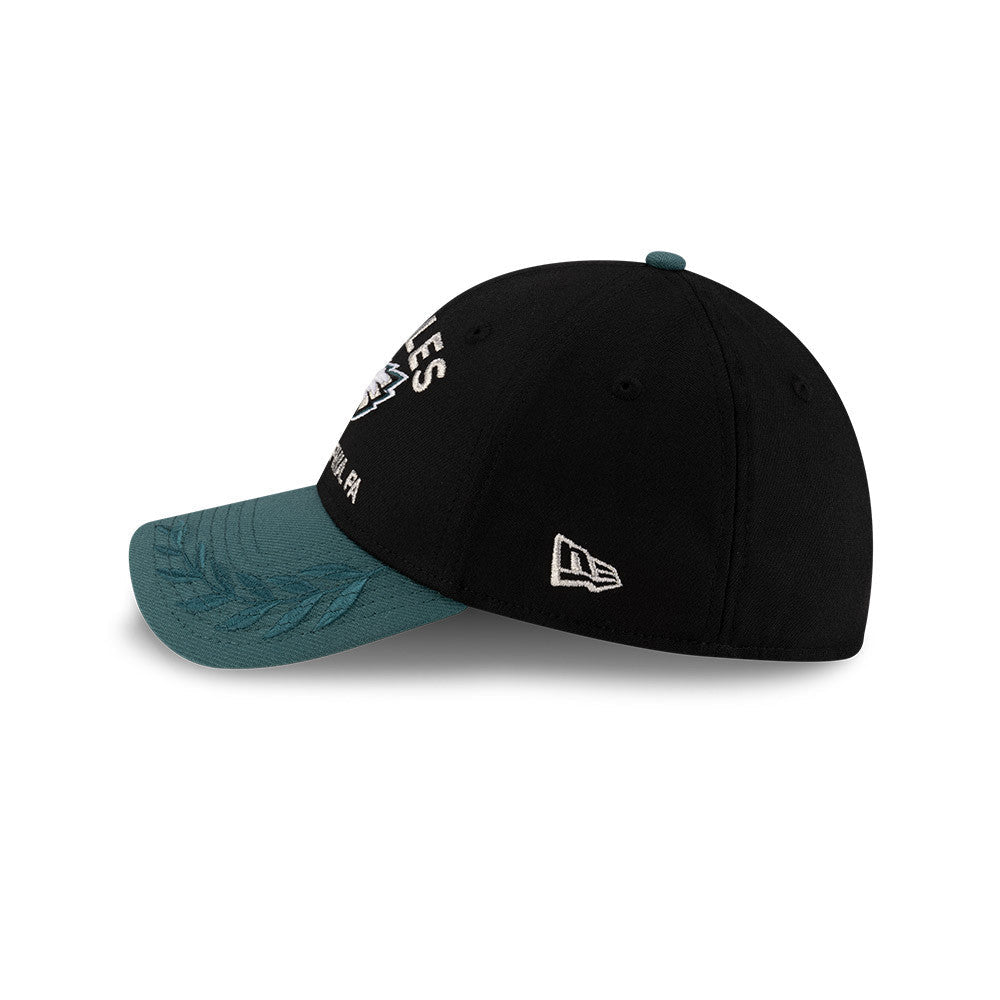 Philadelphia Eagles New Era 2025 NFL Draft Black 39THIRTY Flex Fit Hat for Men product image 4, provided for visual
