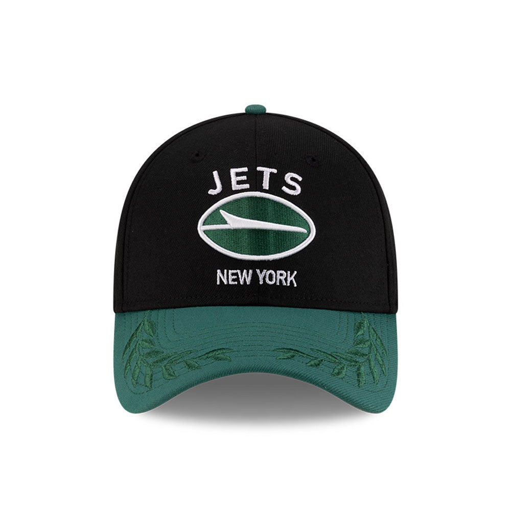 New York Jets New Era 2025 NFL Draft Black 39THIRTY Flex Fit Hat for Men product image 2, provided for visual reference and