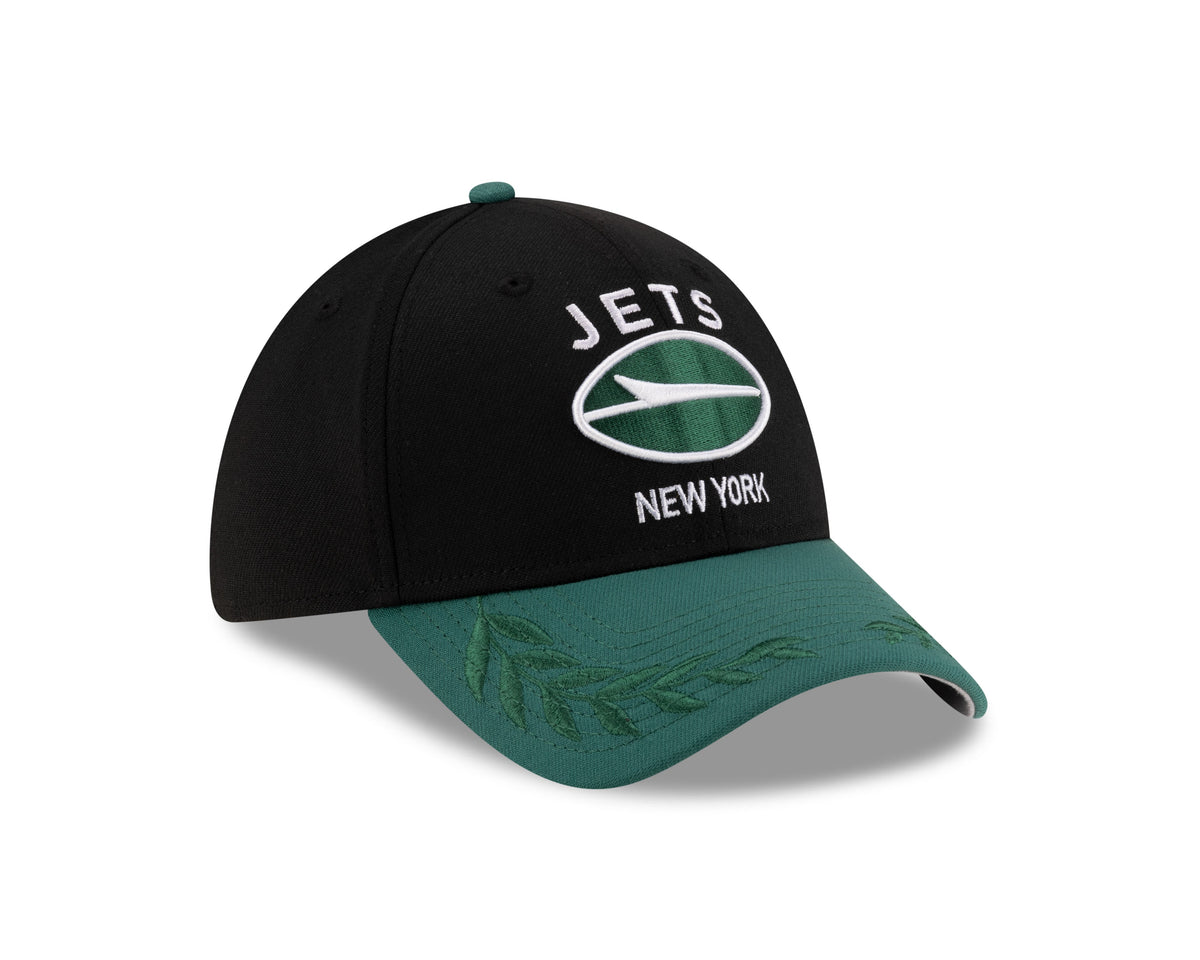 New York Jets New Era 2025 NFL Draft Black 39THIRTY Flex Fit Hat for Men product image 3, provided for visual reference and