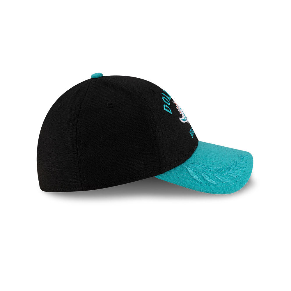 Miami Dolphins New Era 2025 NFL Draft Black 39THIRTY Flex Fit Hat for Men product image 4, provided for visual reference and